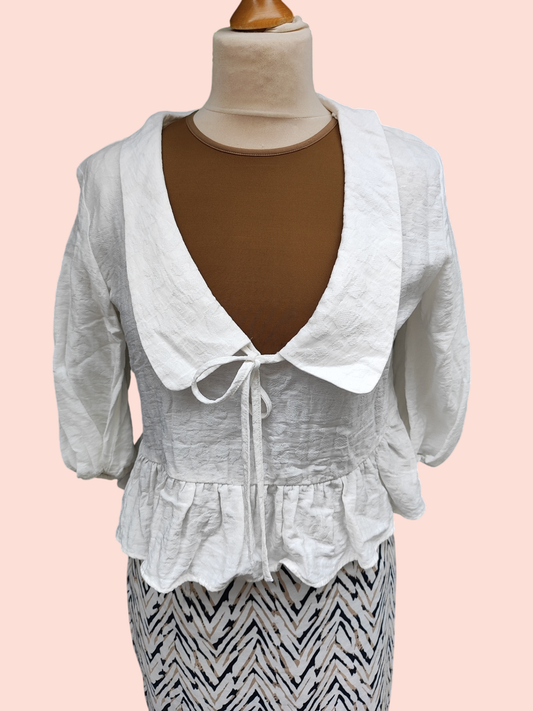 Zara Bluse M Weiß