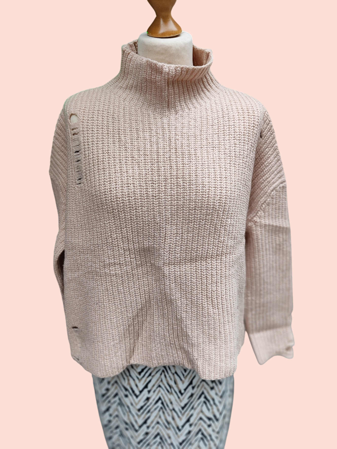 Kontatto Pullover S Pfirsich