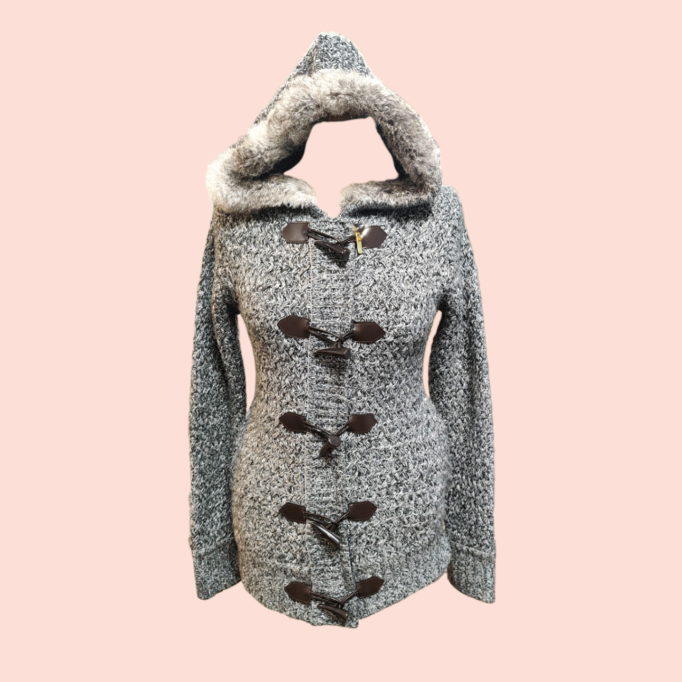Cecil McBee Cardigan S Grau meliert