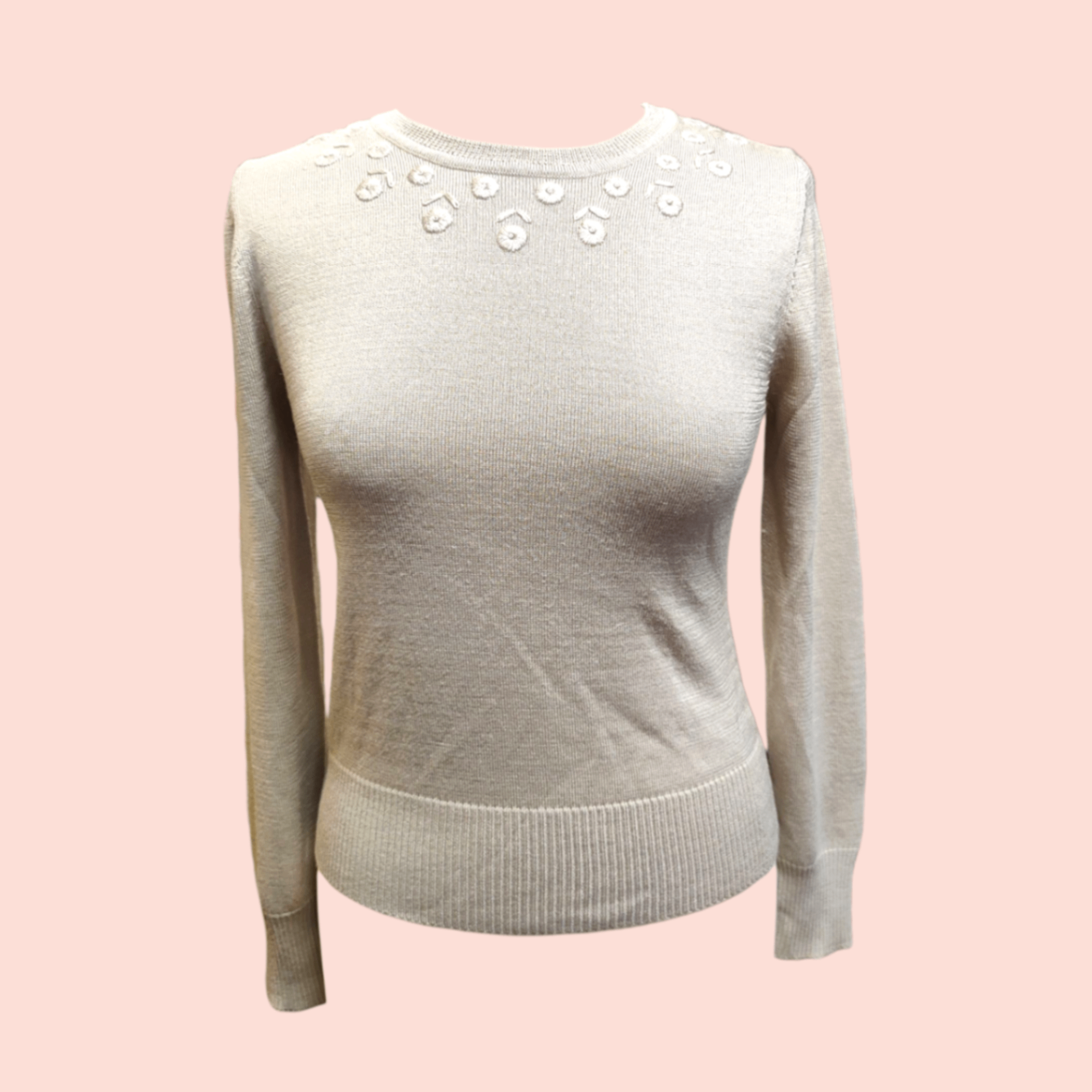 Pullover S Creme
