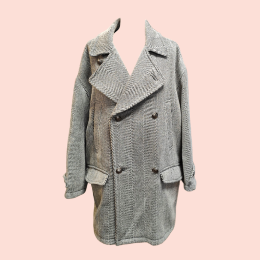 Versace Jeans Couture Mantel M Grau