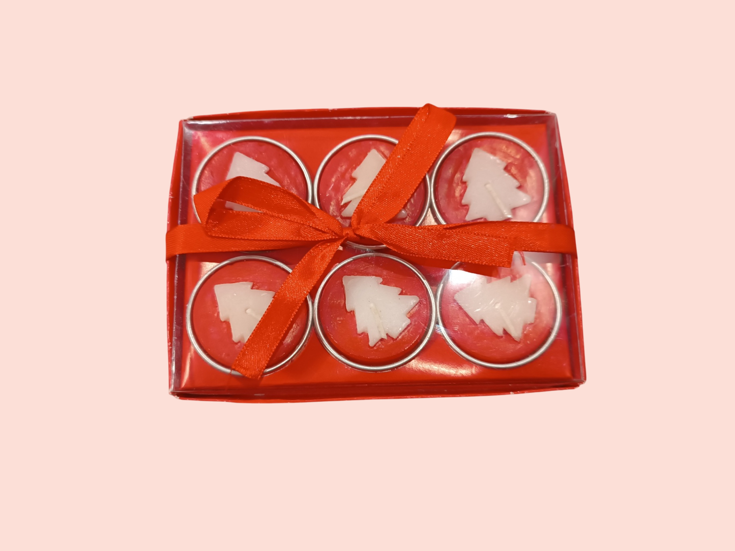 Teelichter Rot (weihnachtlich)