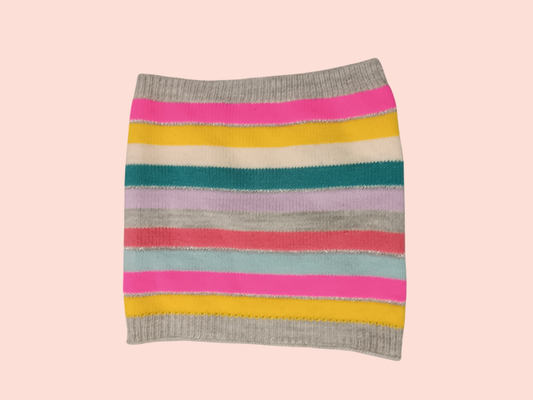 H&M Schal Bunt mit Streifen & Glitzer