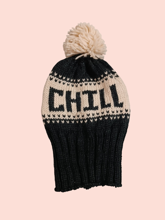Chill Mütze Schwarz, Weiß