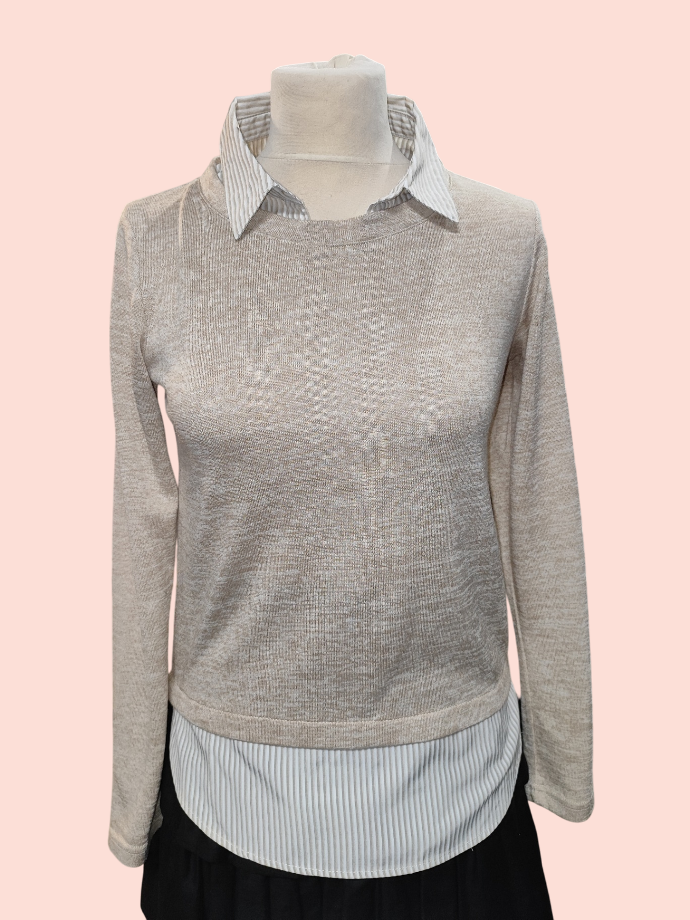 essentials Pullover S Beige
