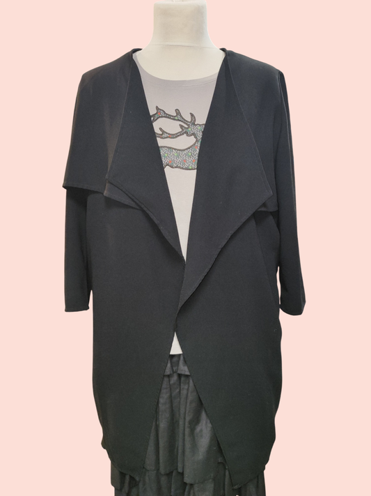 Bershka Mantel M Schwarz