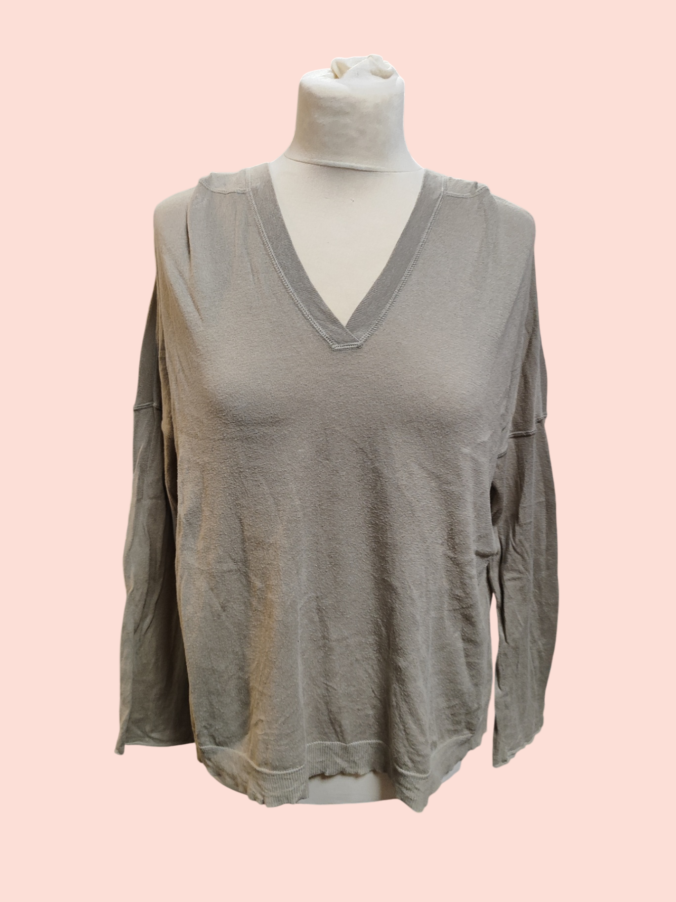 Petit Bateau Langarmshirt L Beige