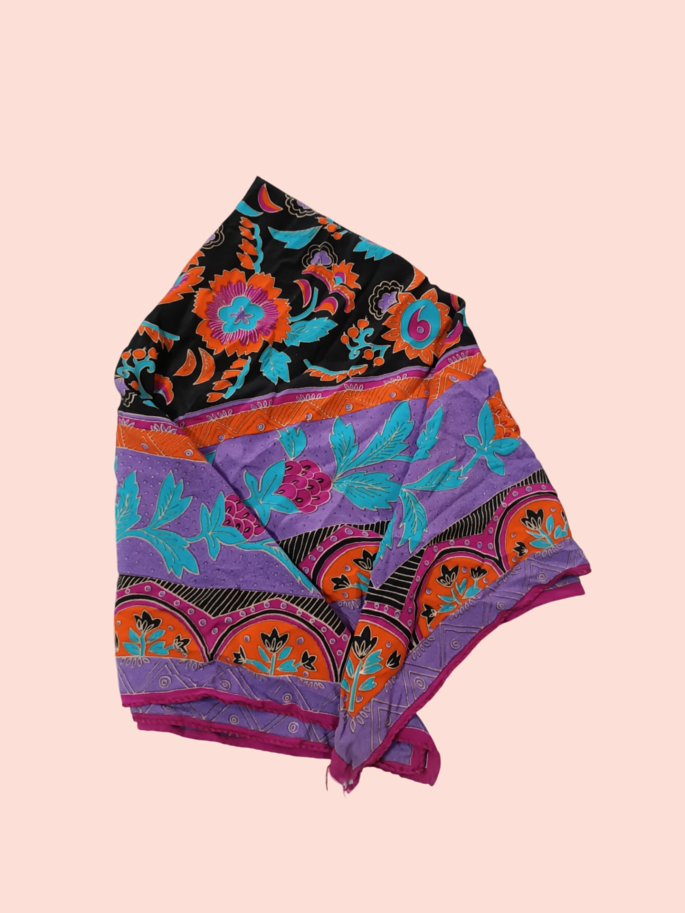 Schal bunt (kältere Farbtöne)