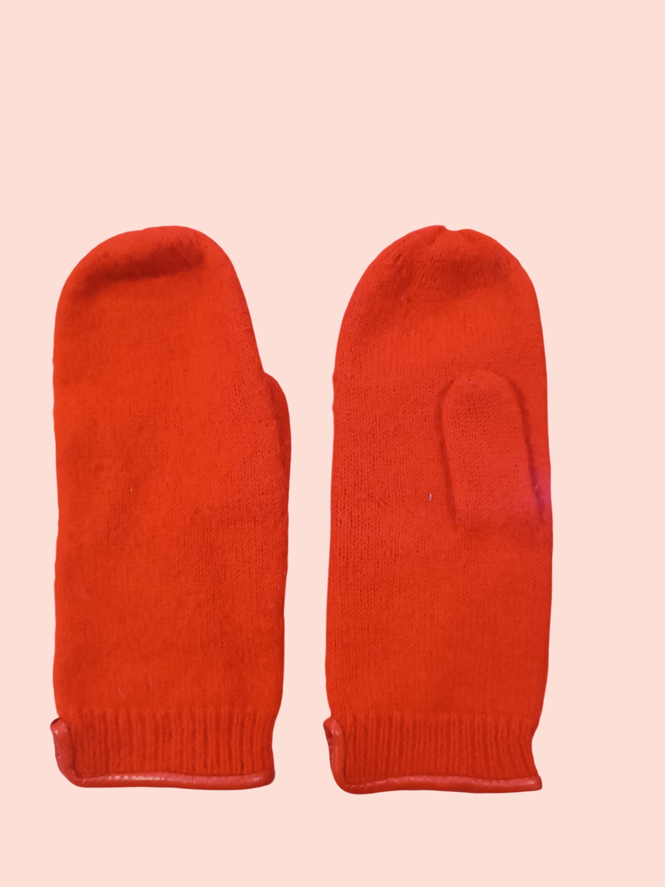 Woolmark Pure New Wool Handschuhe One Size Rot