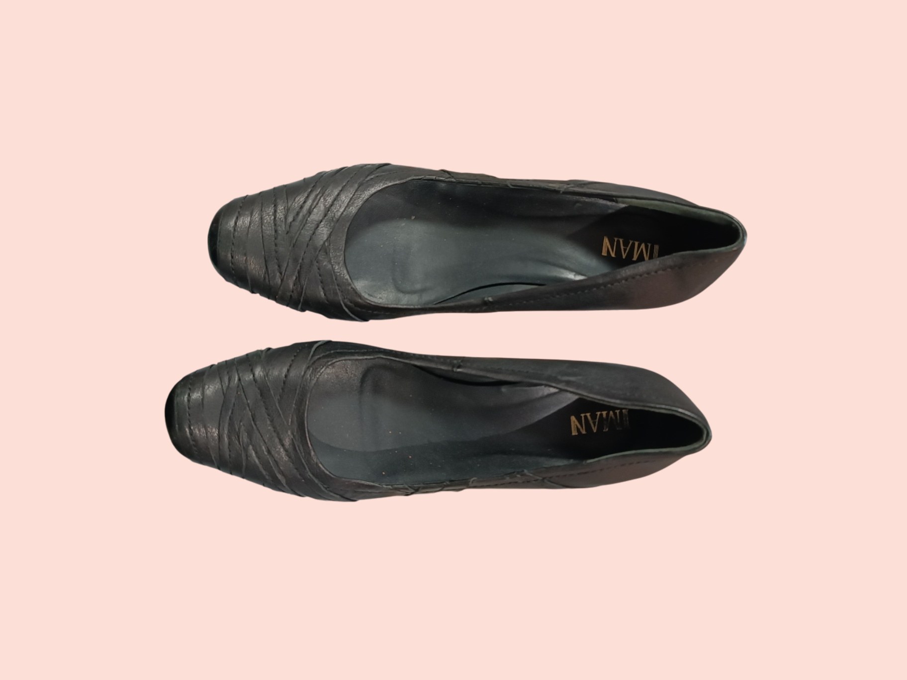 Iman Pumps 41 mit Keilabsatz, Schwarz