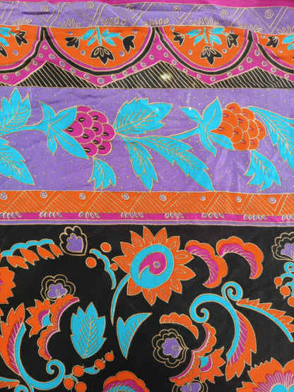 Schal bunt (kältere Farbtöne)