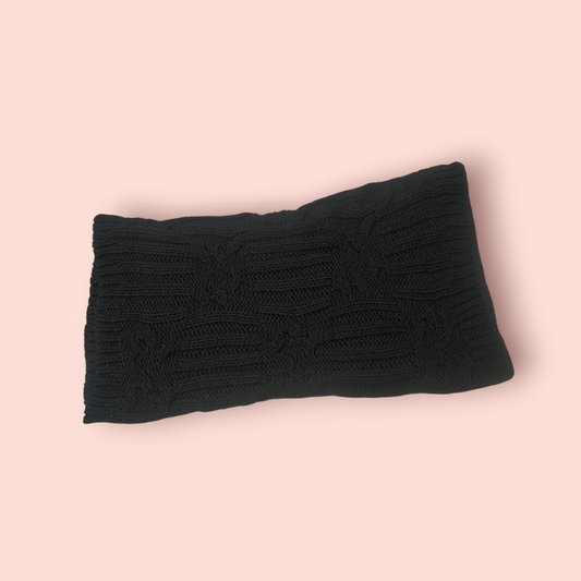 Takko fashion Schlauchschal Schwarzes Strickmuster