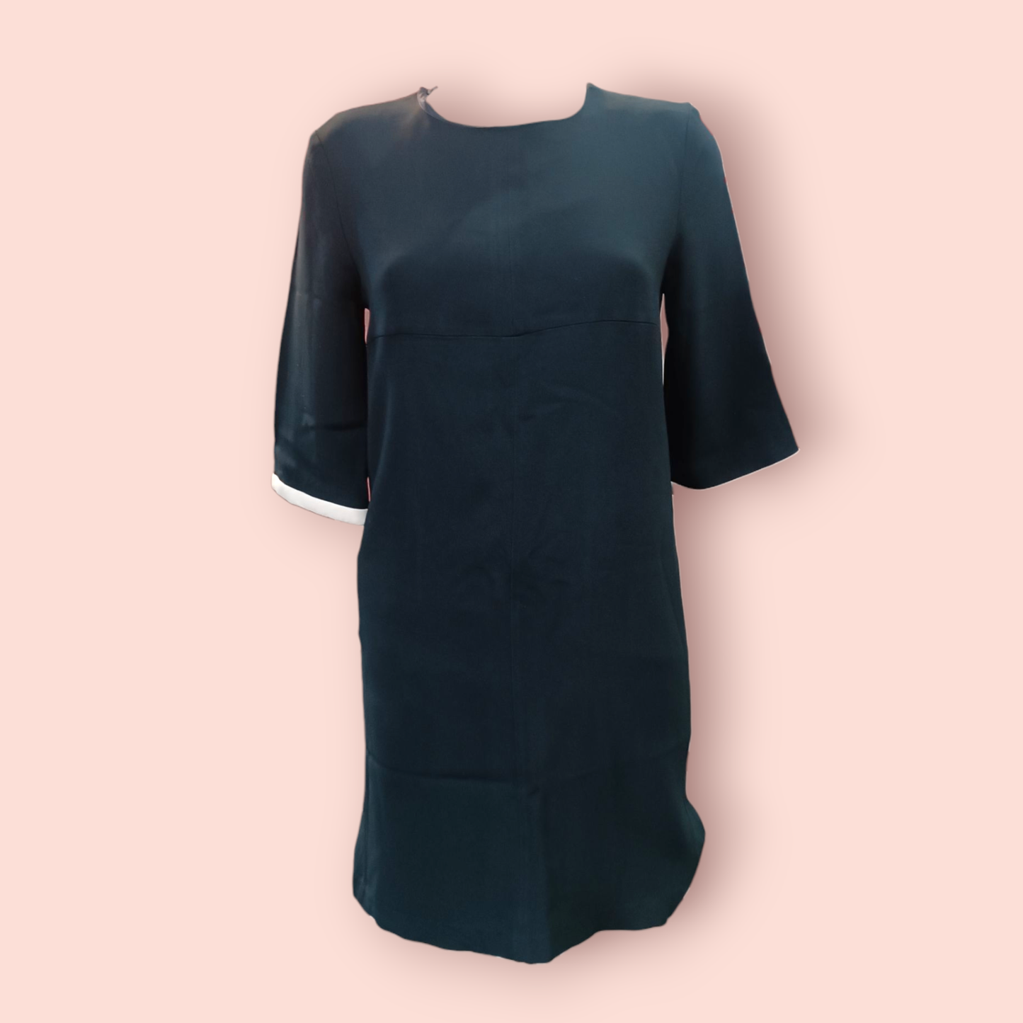 Fay Kleid M Dunkelblau mit weißem Ärmelstreif