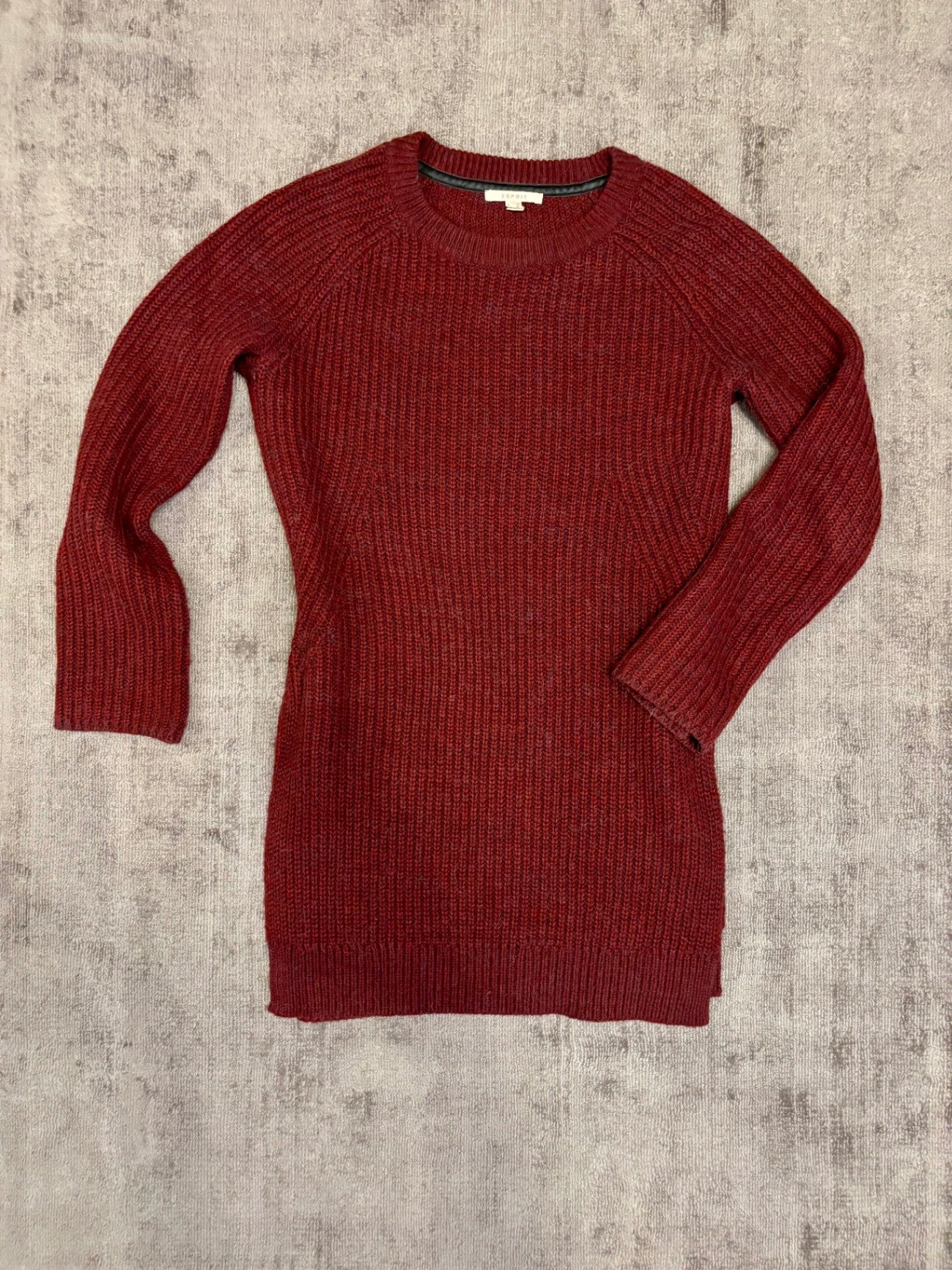Esprit Strickpullover M Bordeaux mit Alpaca