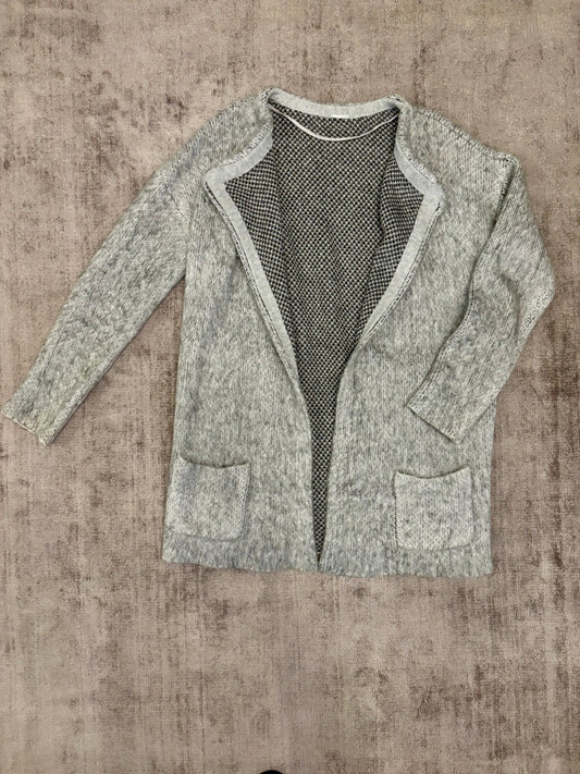 Weiche Strickweste M Grau