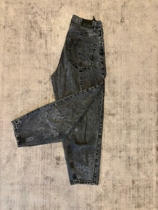 Zara Jeans (Barrel) 38 Dunkelgrau