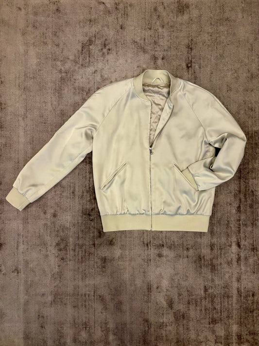 &OtherStories Satin Bomerjacke 36 Creme - gefüttert