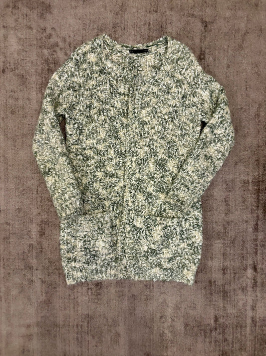 Sfera Oversized Strickweste S Beige, Grün, Weiß