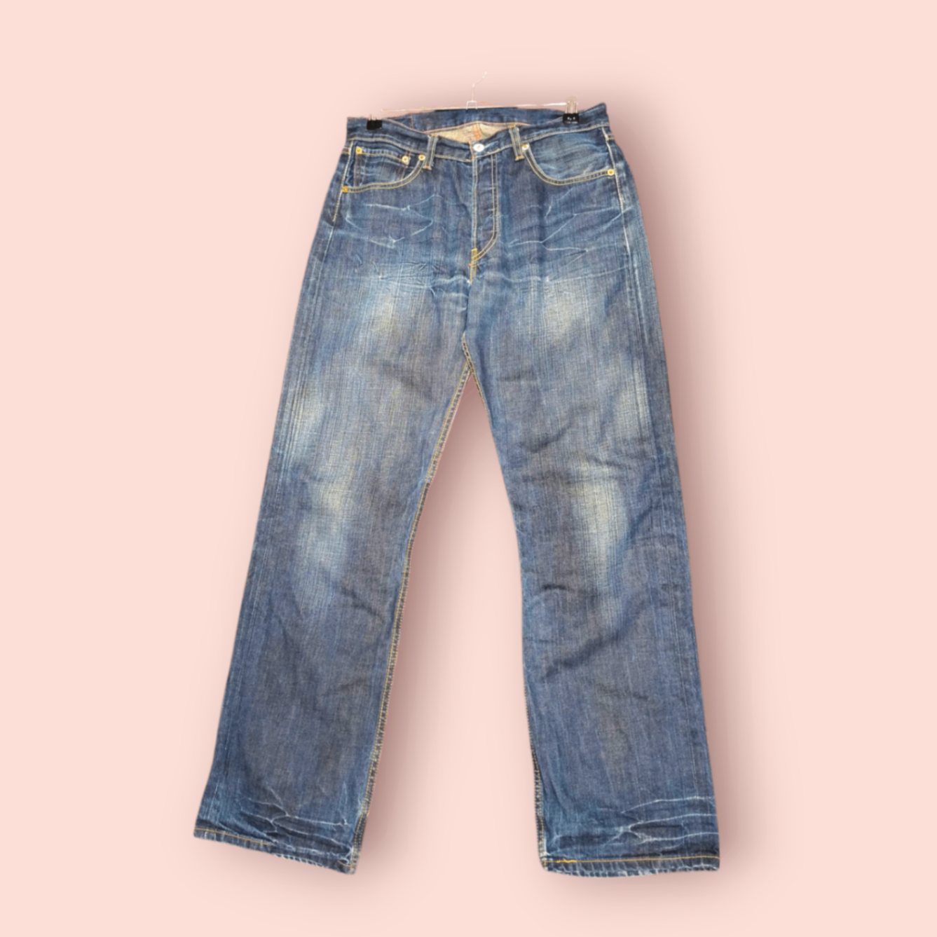 Levi's XX Jeans M Dunkelblau & Dirty Wash - Button Fly - zweifärbige Naht