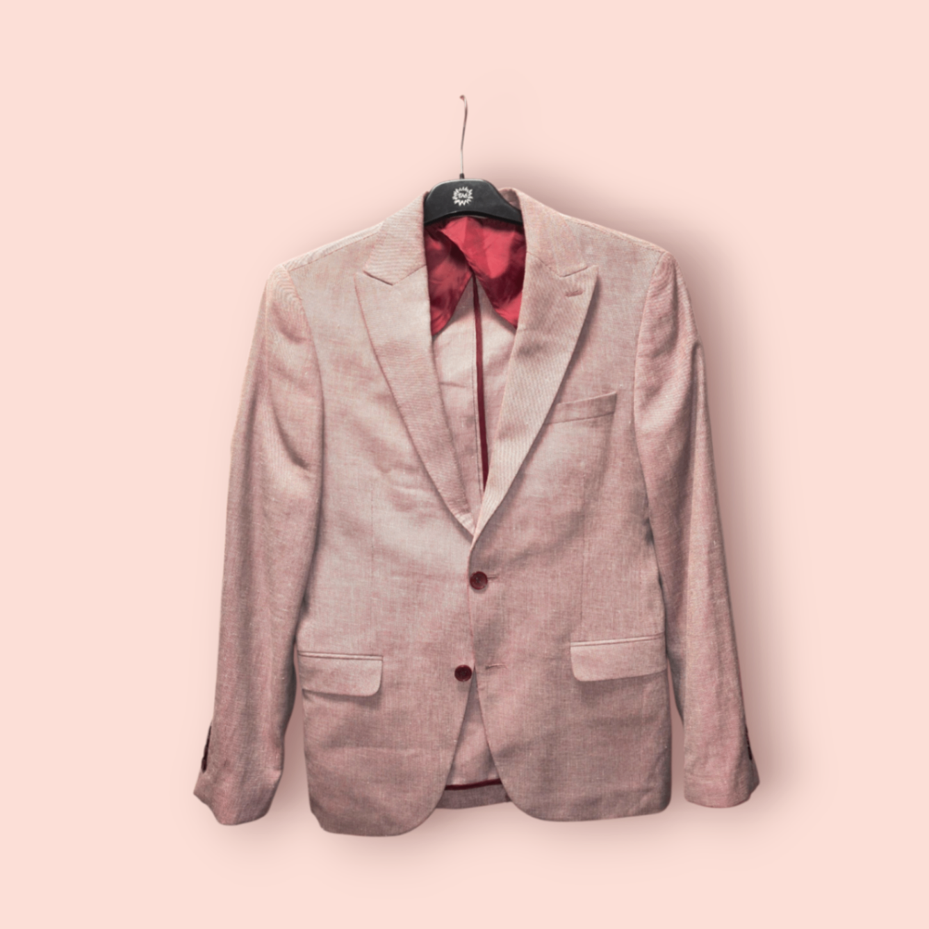 Polim Pier Blazer M Rot-Weiß gemustert