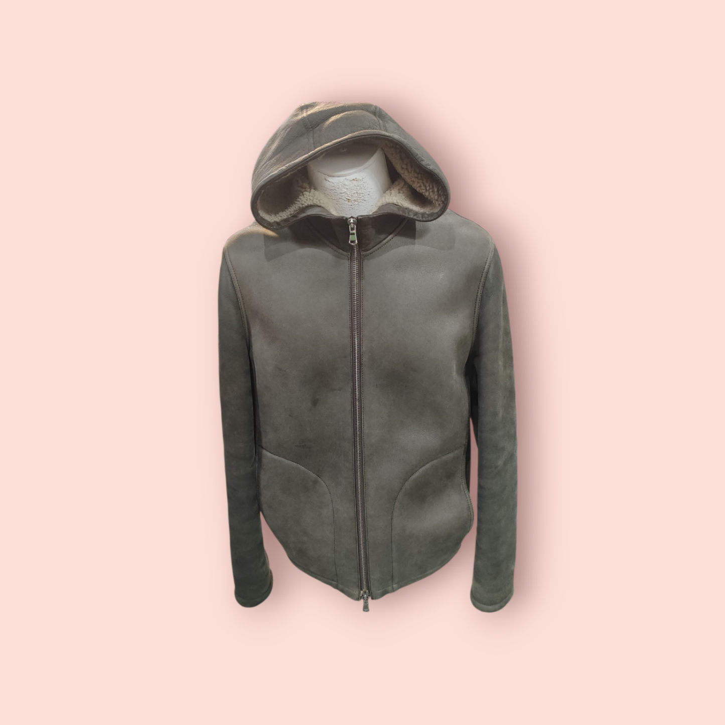 Essentiel Antwerp Jacke M Grau mit weichem Innenfutter