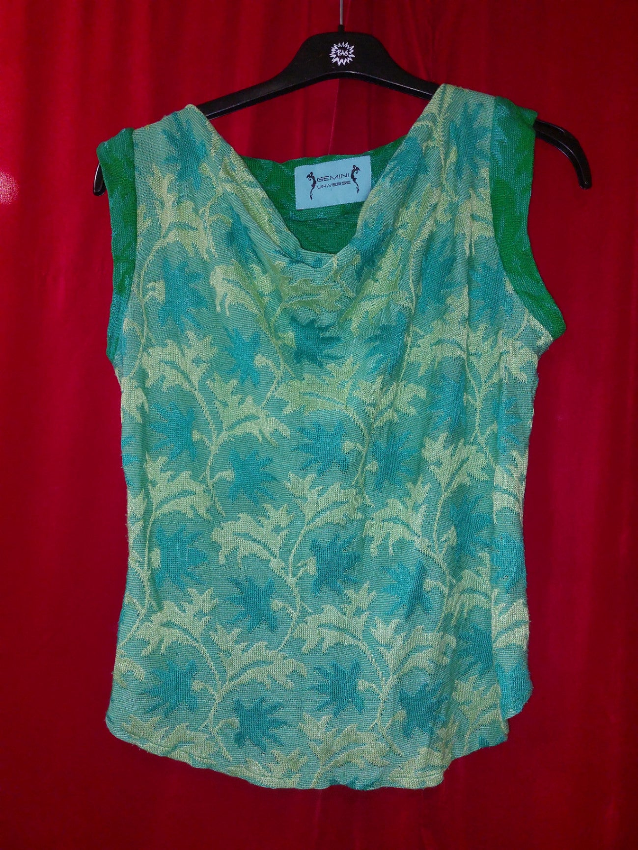 Gemini Universe Bluse XL Blau und Grün