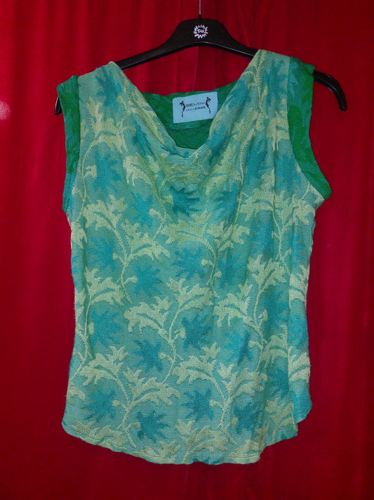 Gemini Universe Bluse XL Blau und Grün