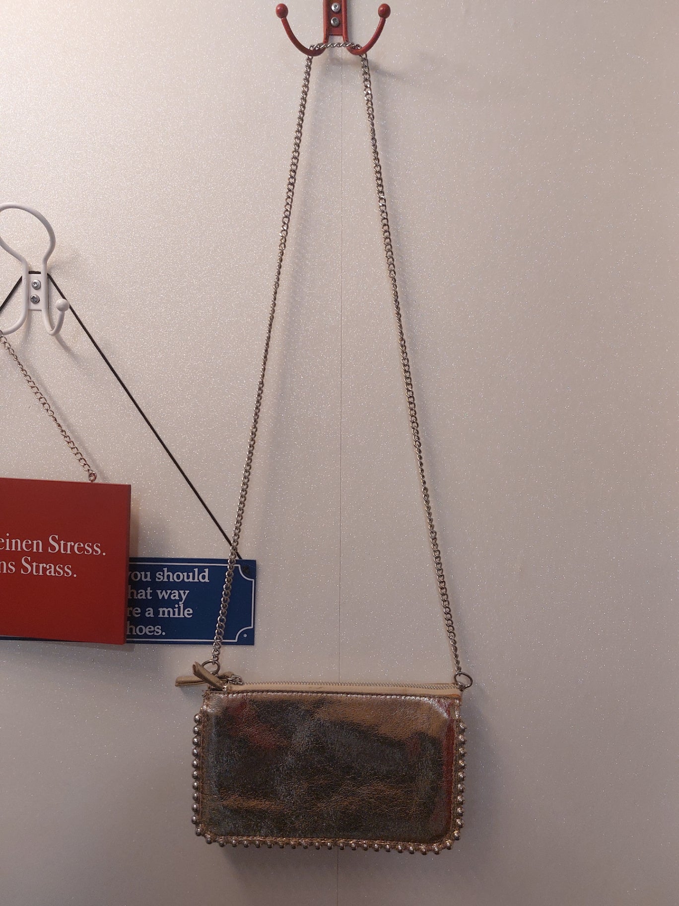 Zara Handtasche Gold