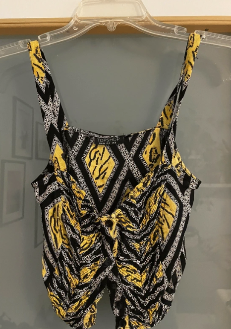 TOPSHOP Top 36 Gelb, Schwarz, Weiß