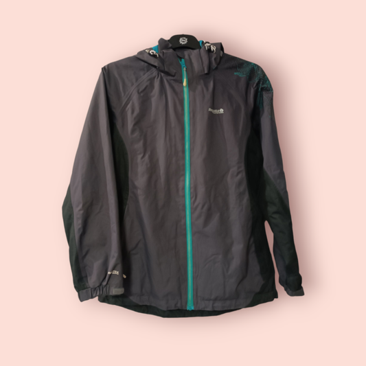 Regatta Kapuzenjacke S Grau mit Türkis