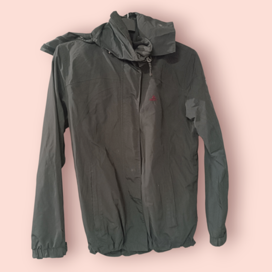 Outdoor Casual Khaki Jacke S Schwarz