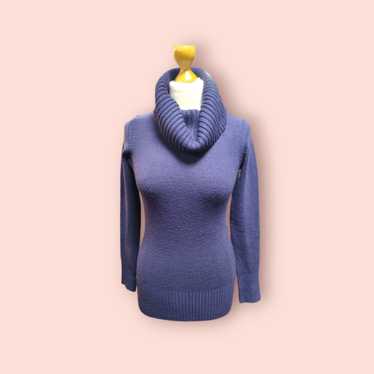 Tally Weijl Rollkragenshirt S Violett Strick