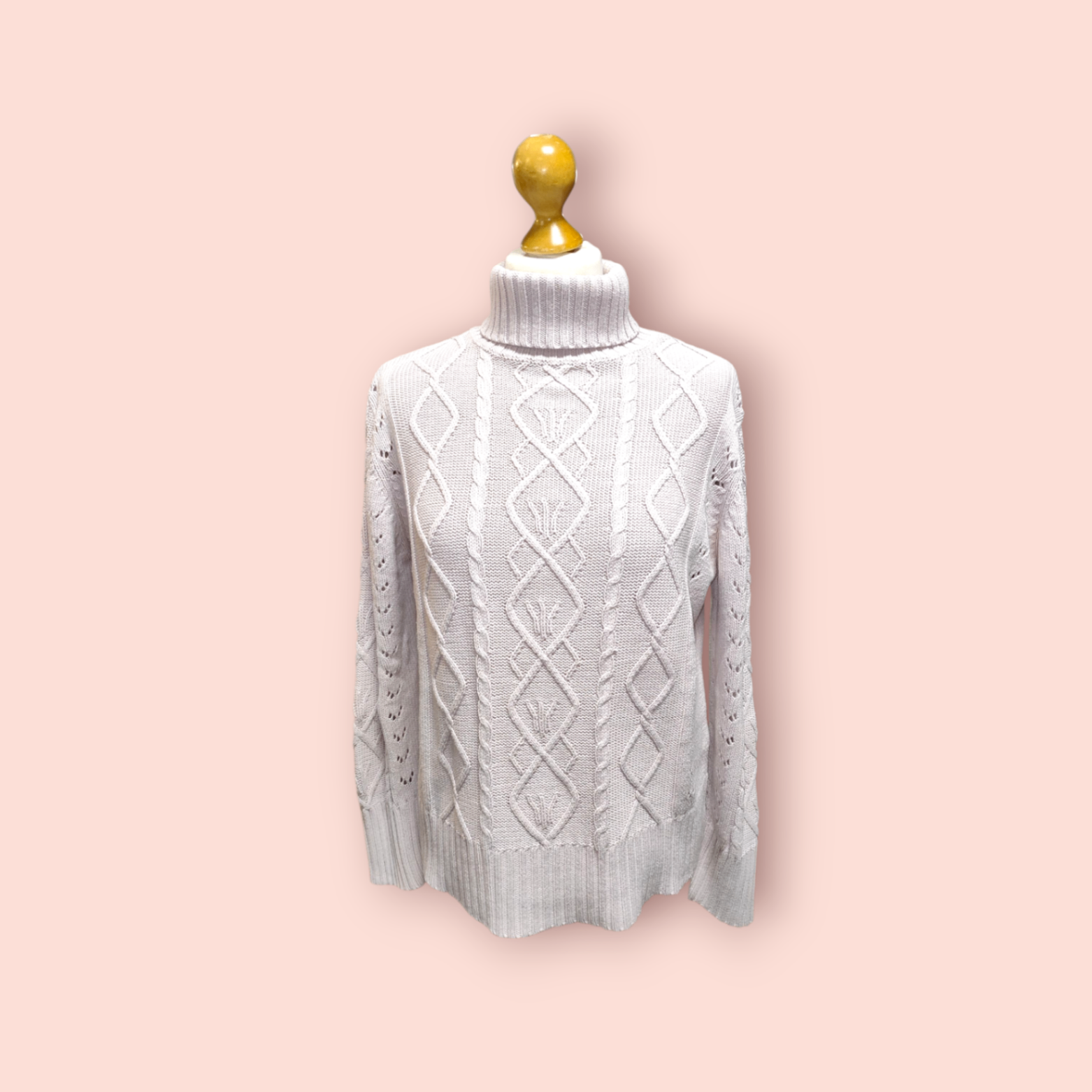 Biaggini Pullover M Rosa Strick