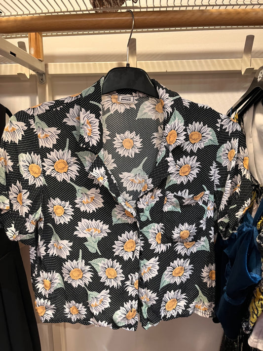 pimkie Hemd S Schwarz, Weiß, Gelb, Grün