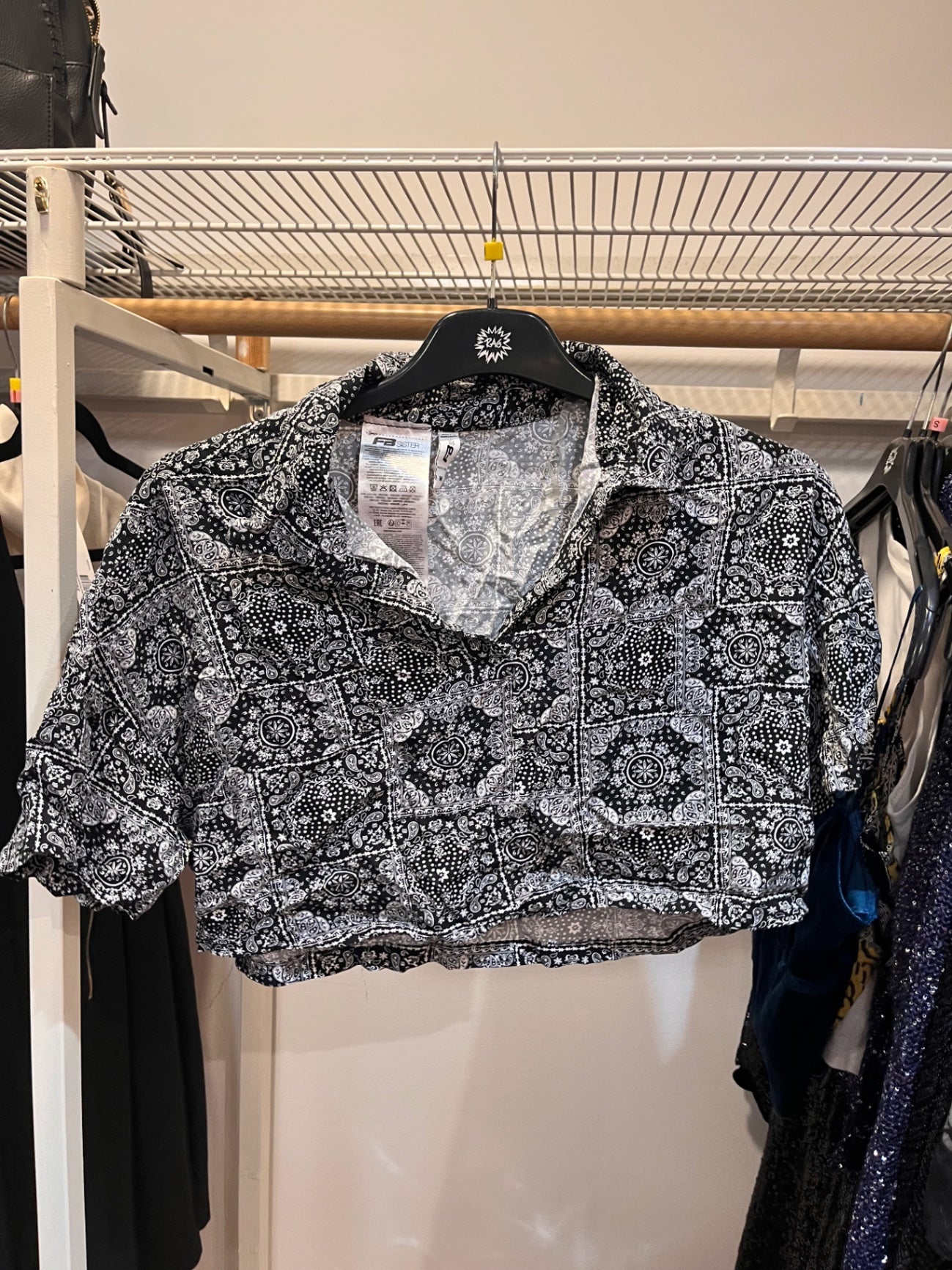 FB Sisters Kurzarmhemd M Dunkelgrau