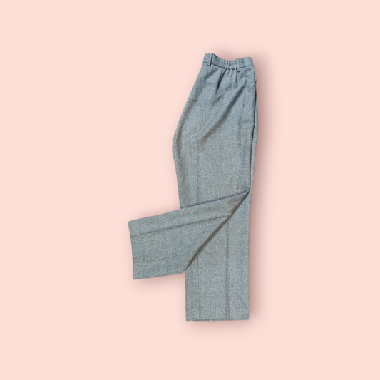 B Women Stoffhose S Grau kariert