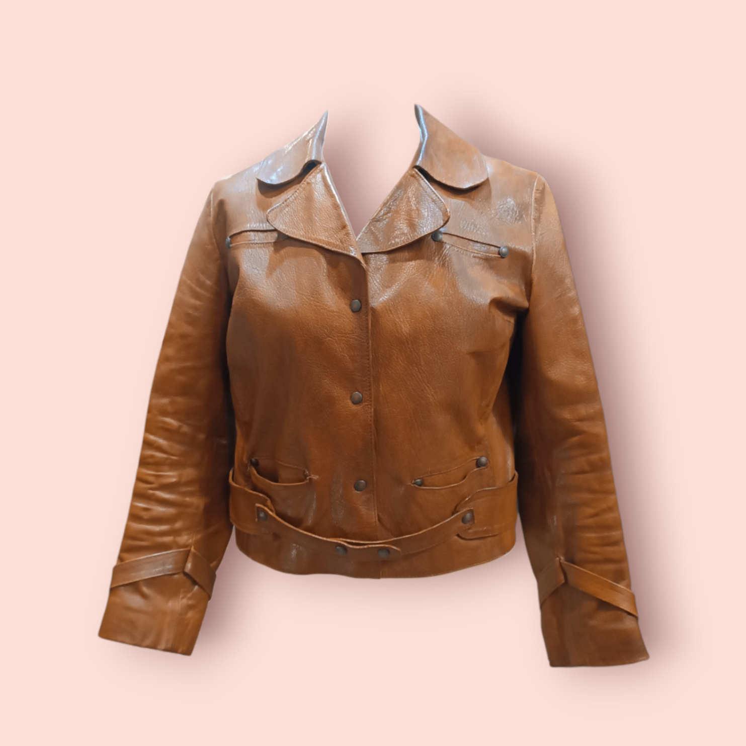 Echtlederjacke Braun