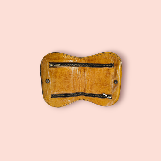 Echtleder Geldbörse Hellbraun