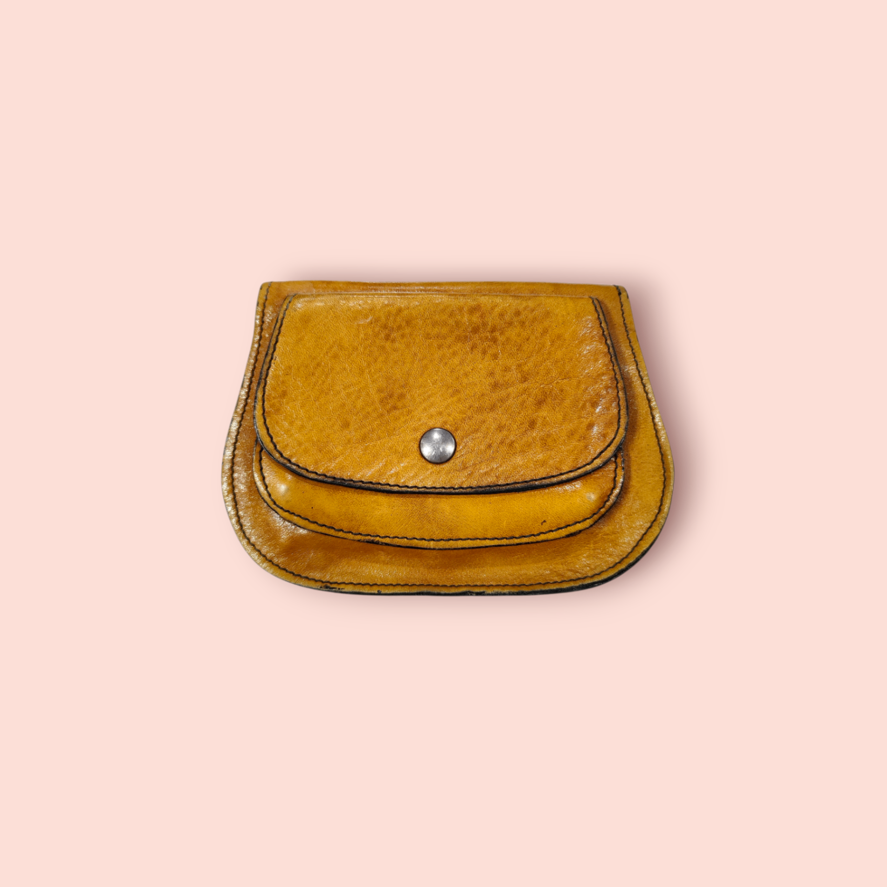 Echtleder Geldbörse Hellbraun