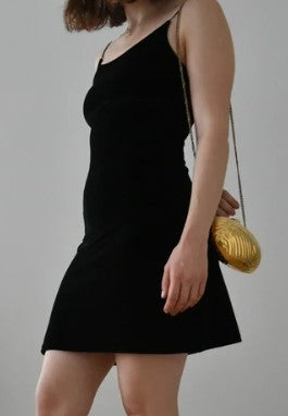 Vintage Ole Party Kleid 36 Schwarz