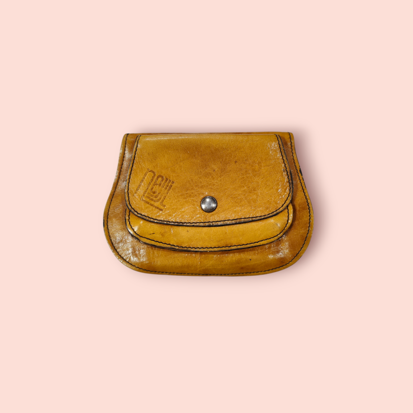 Echtleder Geldbörse Hellbraun