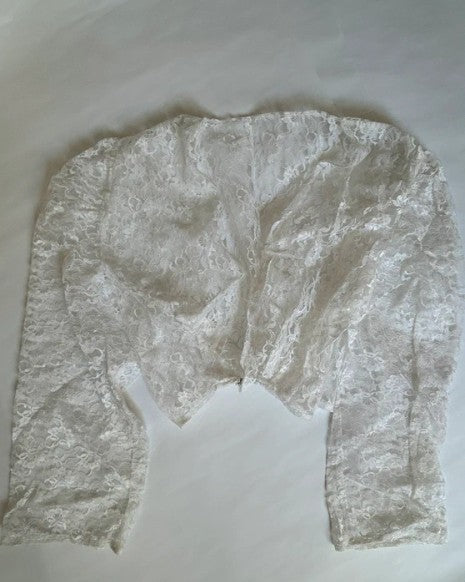 Vintage Jacke S Weiß