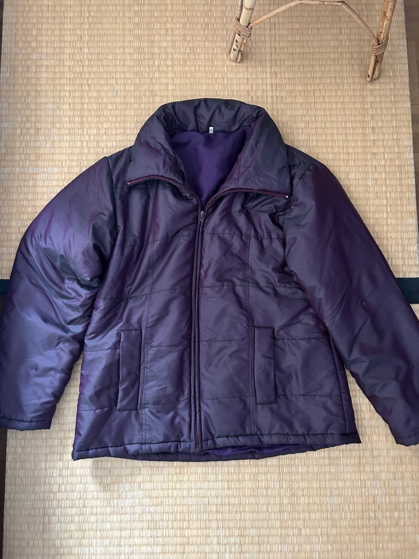 Vintage Jacke M Dunkelviolett