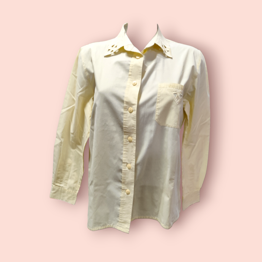 Hemd S Gelb mit Rautenmuster