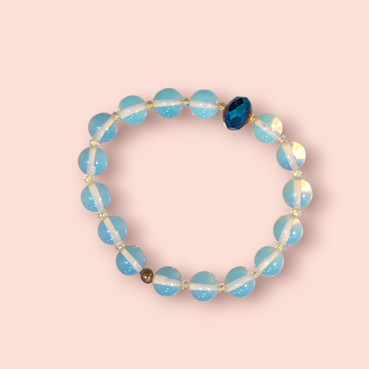 Handgemachtes Armband Halbedelstein