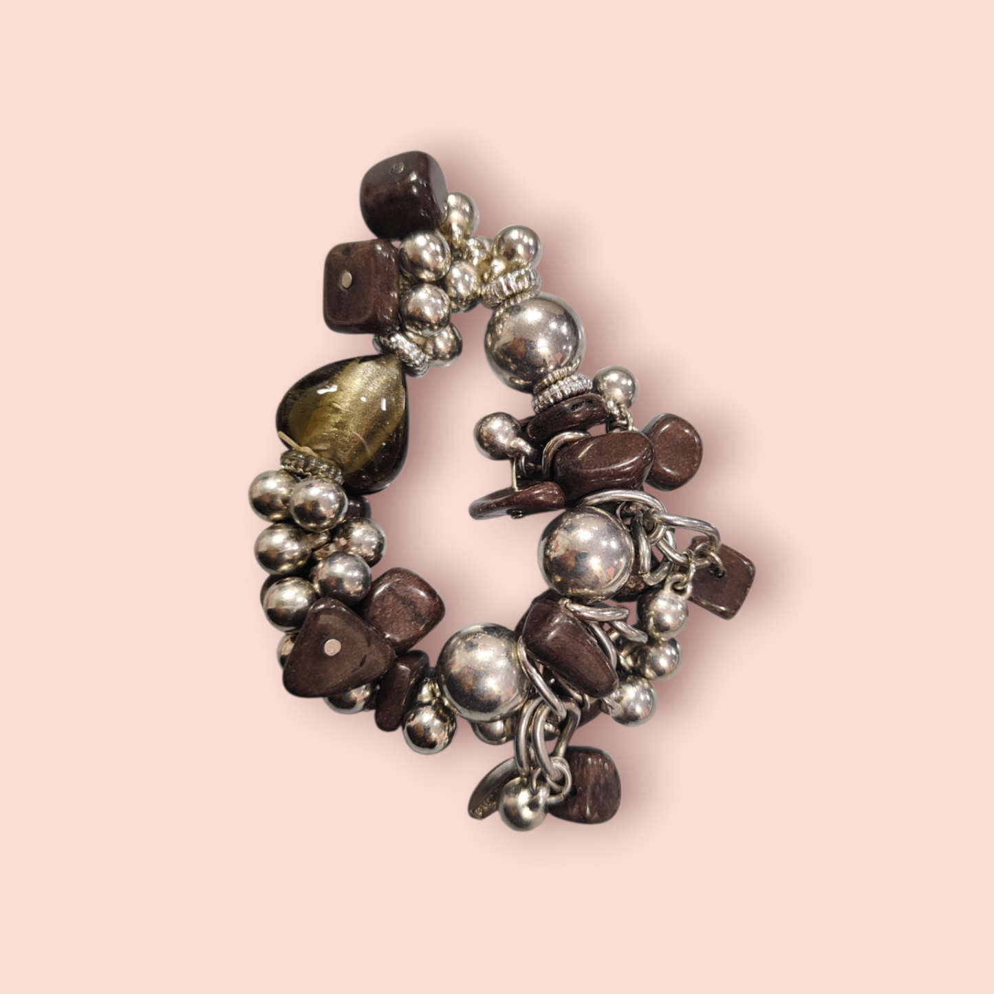 Armband Mehrfarbig (Gold, Silber, Braun)