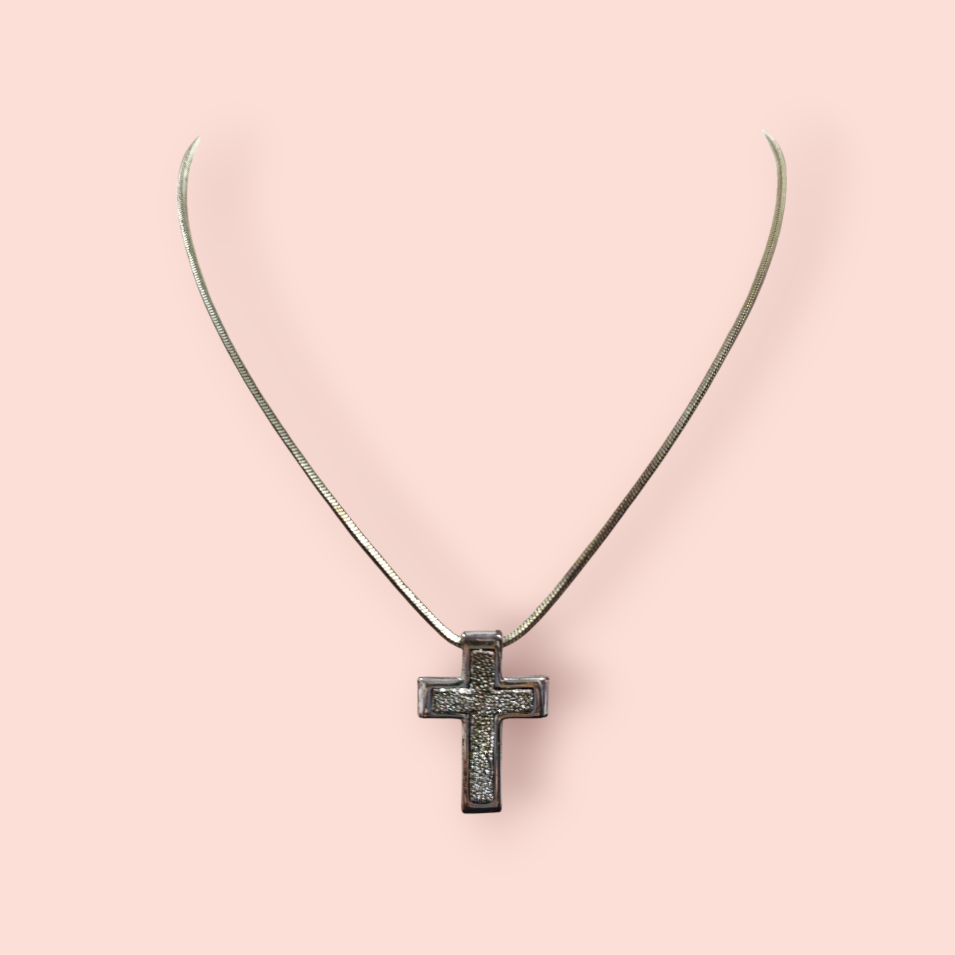 Halskette Silber Kreuz