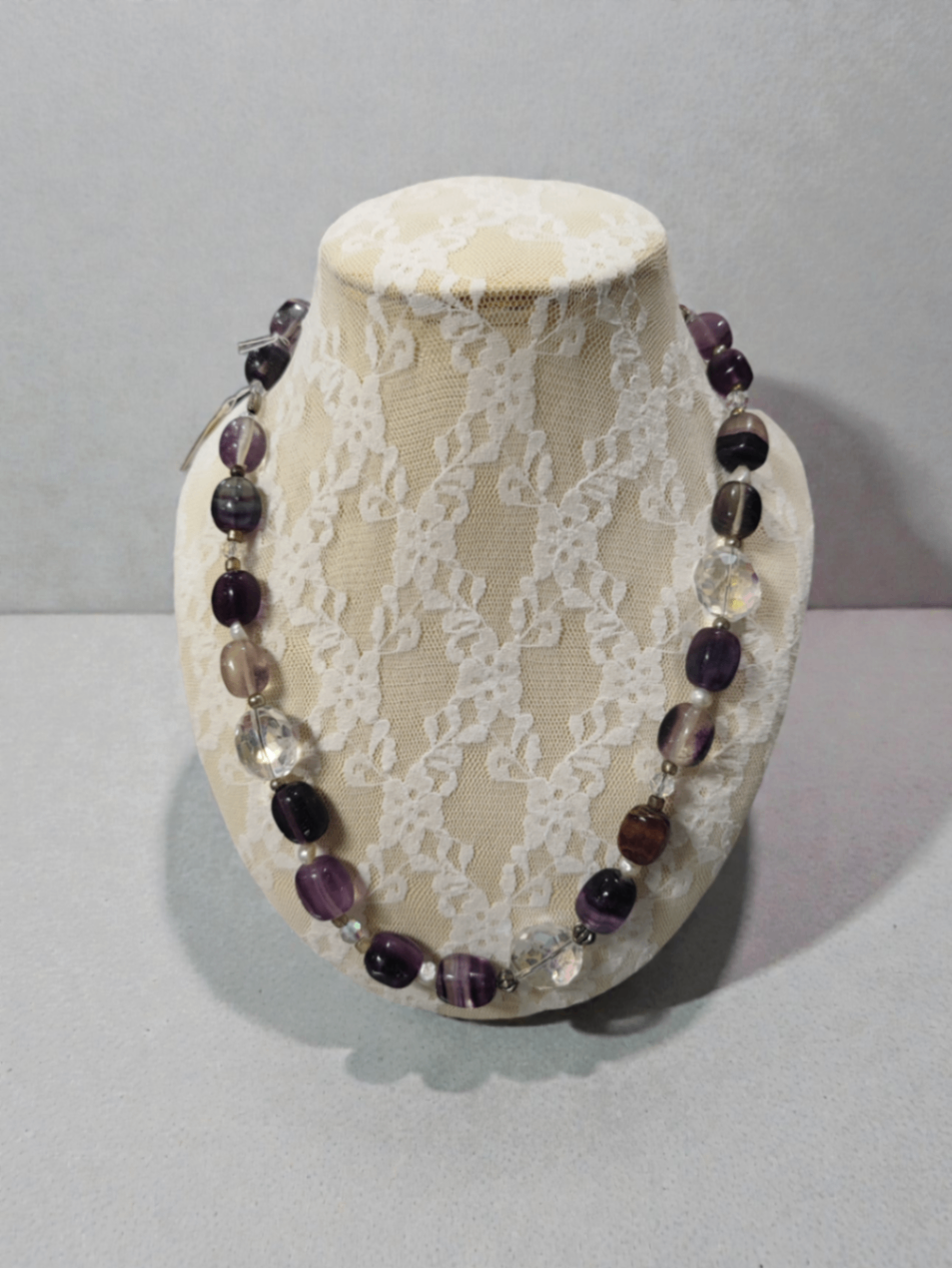 Fluorit Halskette (neu, handgemacht)