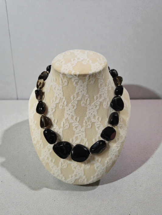 Rauchquarz Halskette (neu, handgemacht)