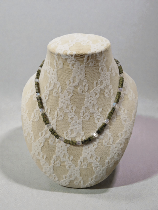 Baumachat Halskette (neu, handgemacht)